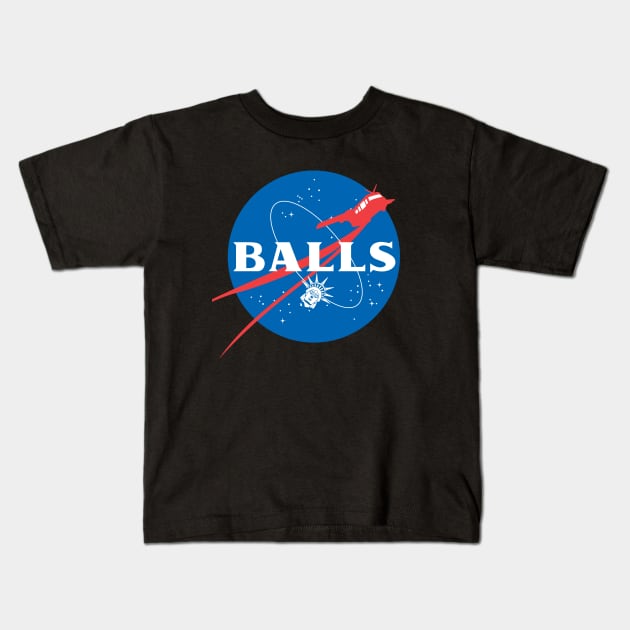 BALLS AERONAUTICS Kids T-Shirt by GoodIdeaRyan